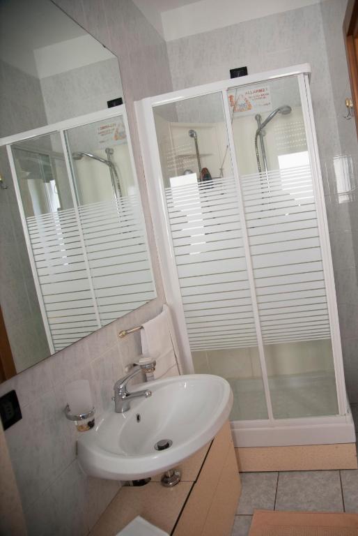 Koupelna v ubytování Hotel Marinoni