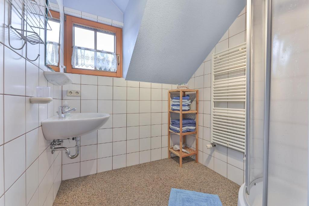 Koupelna v ubytování Gästehaus Berger