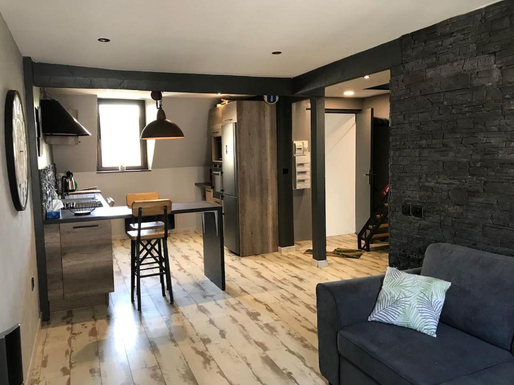 Dapur atau dapur kecil di Appartement Wimereux