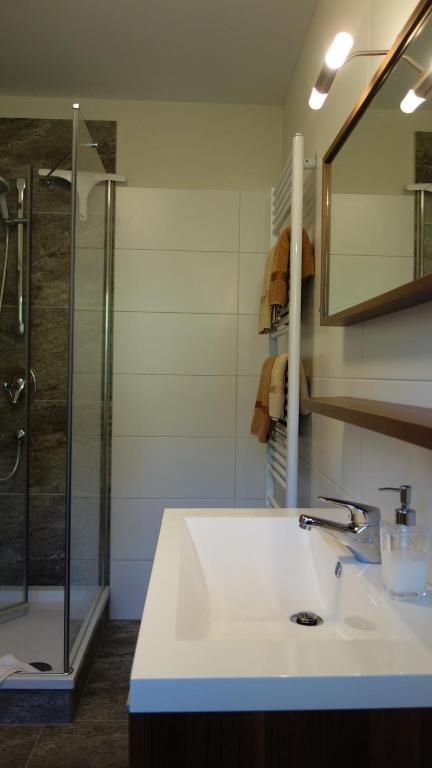 Koupelna v ubytování Wassermühle Eldingen