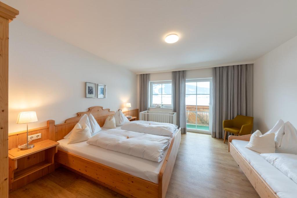 Postel nebo postele na pokoji v ubytování Wawies Apartments