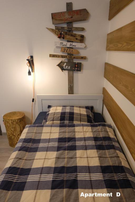 Postel nebo postele na pokoji v ubytování Apartmány BD Boží Dar