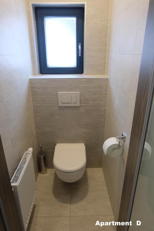 Koupelna v ubytování Apartmány BD Boží Dar