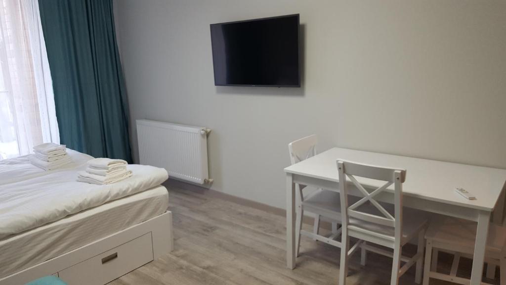 TV a/nebo společenská místnost v ubytování New Gudauri, Loft 1