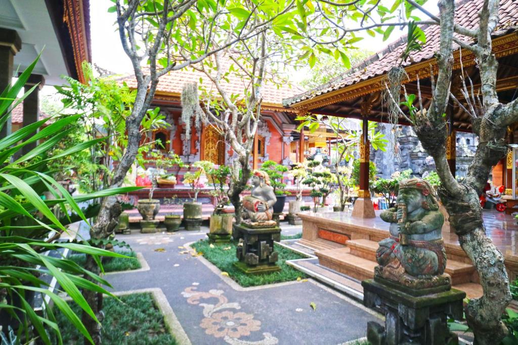 Zahrada ubytování Jungut Guest House Ubud