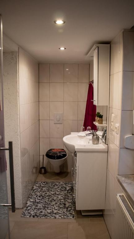 Koupelna v ubytování Ferienwohnung Sorgatz