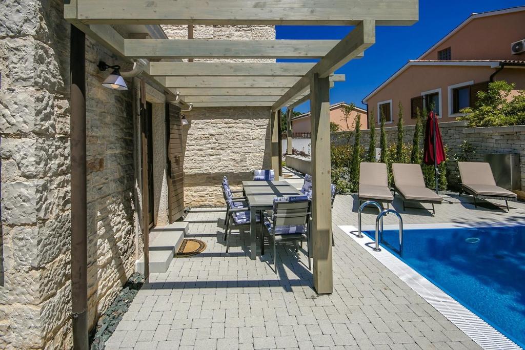 Bazén v ubytovaní Stone Villa Zahara alebo v jeho blízkosti