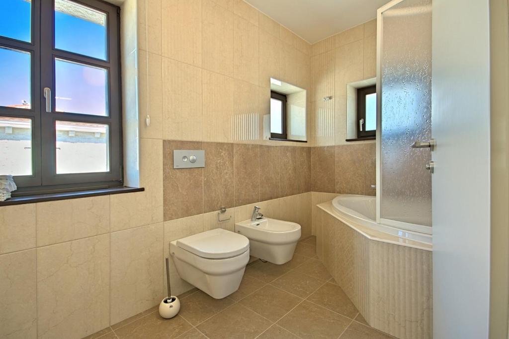 Koupelna v ubytování Luxury Stone Villa Zanelli