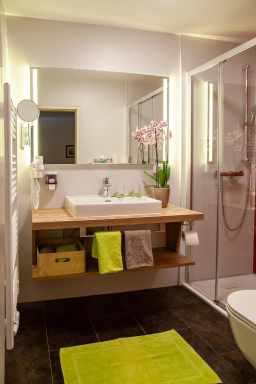 Koupelna v ubytování Hotel Irmgard