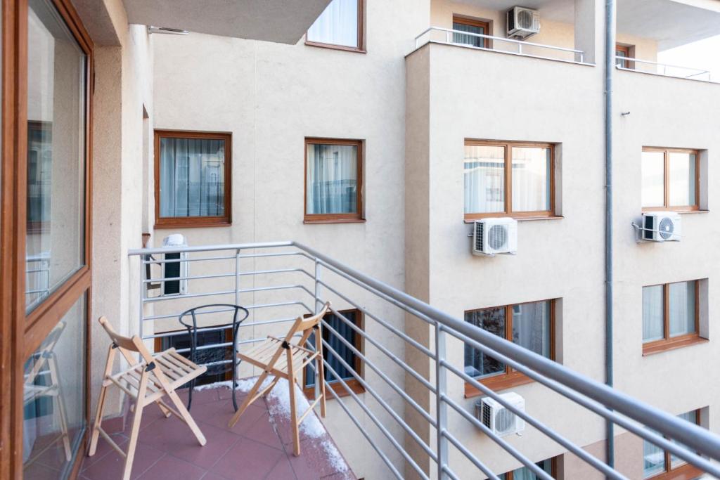 Balkón alebo terasa v ubytovaní Corvin Plaza Apartments & Suites