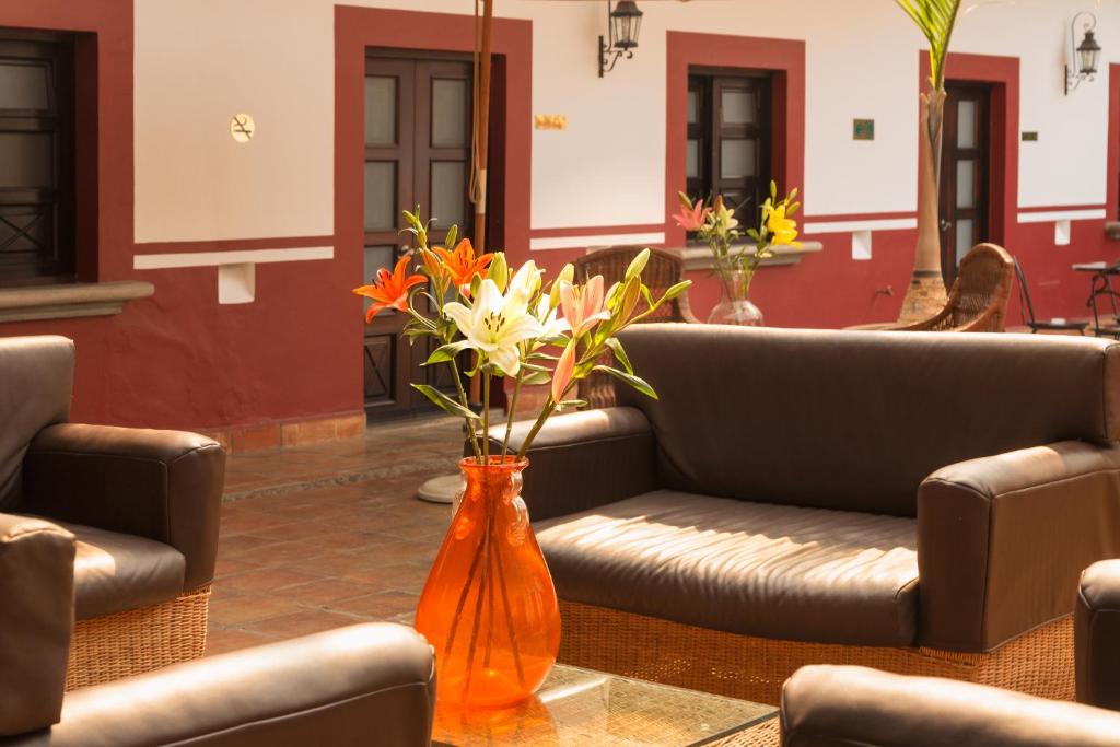 Posezení v ubytování Hotel Casa Real Del Café