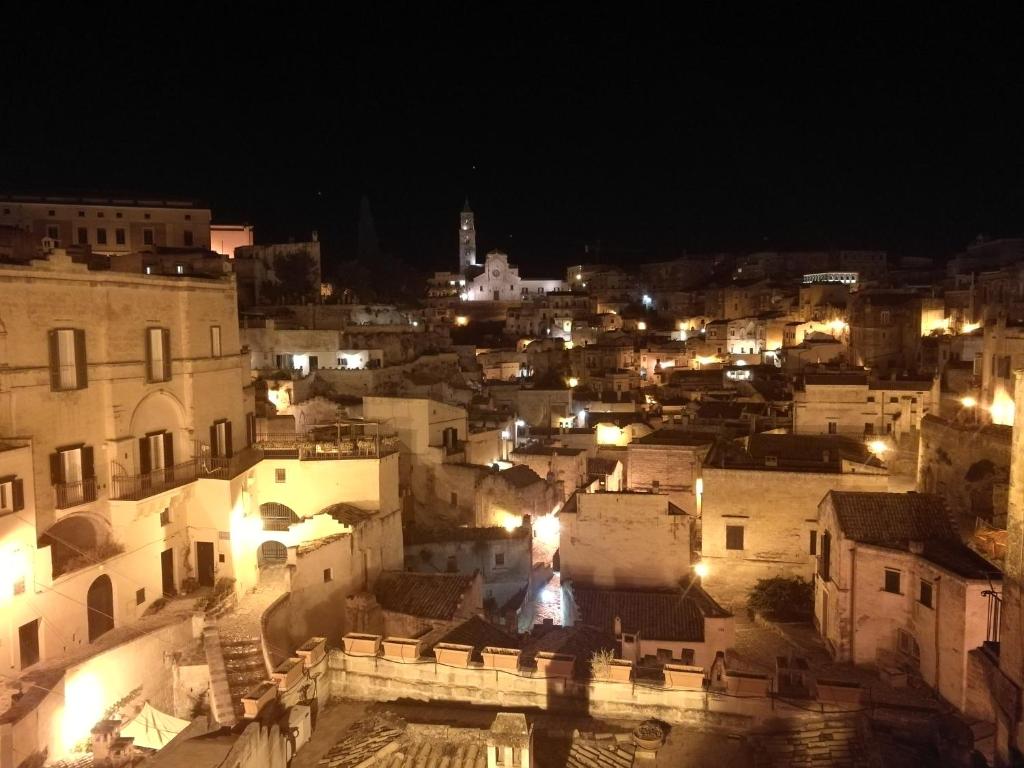 Nespecifikovaný výhled na destinaci Matera nebo výhled na město při pohledu z bed and breakfast
