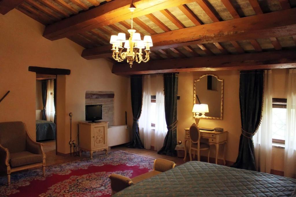 Posezení v ubytování Villa Rinalducci