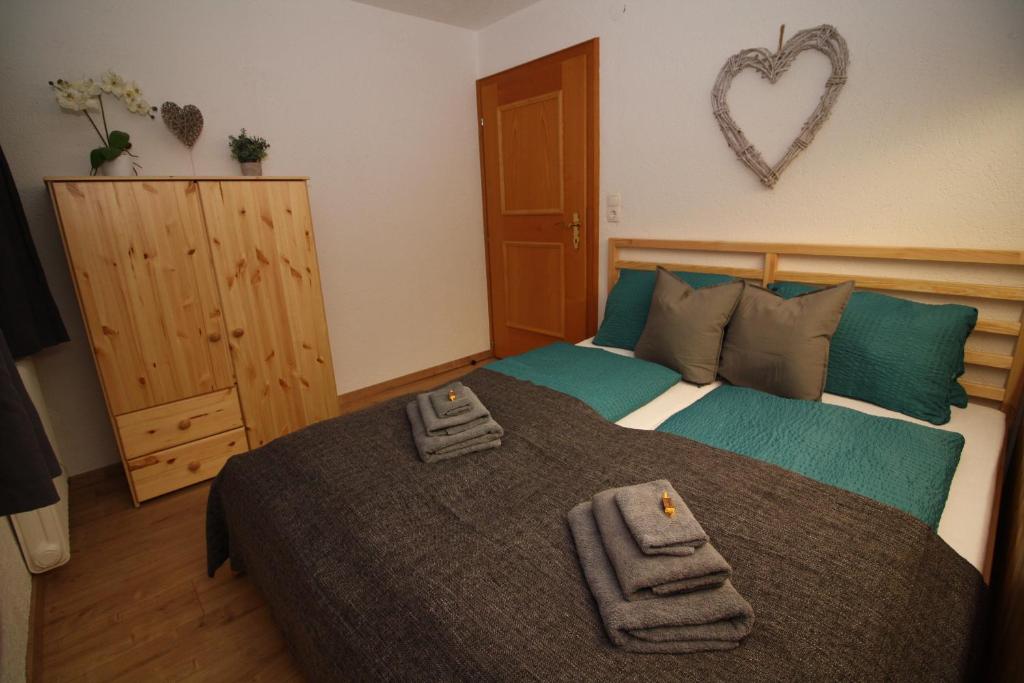 Postel nebo postele na pokoji v ubytování Haus Tisch