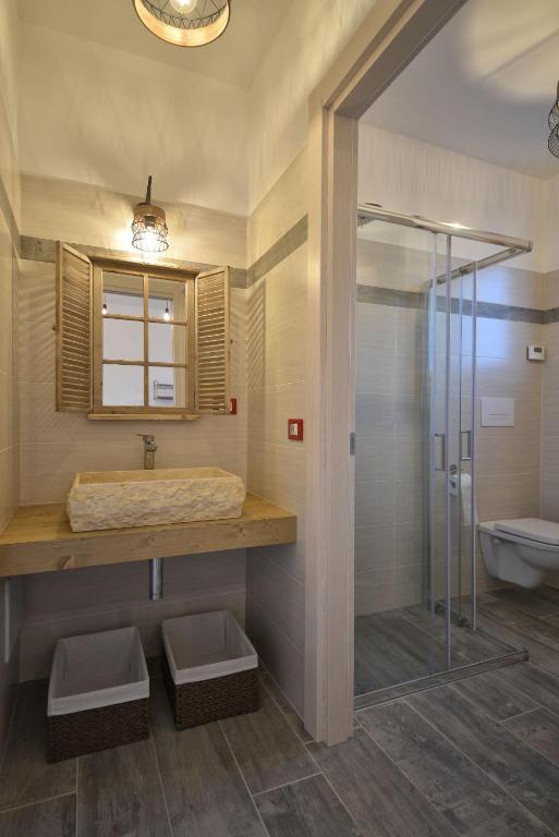 A bathroom at Agriturismo La Guarda