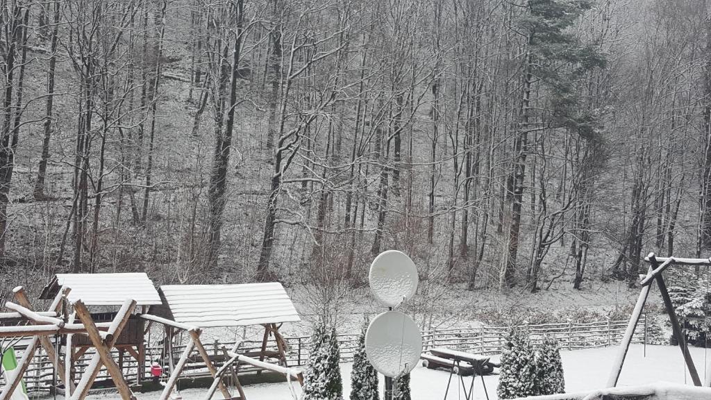 Pokoje Gościnne Nad Złotym Potokiem v zime