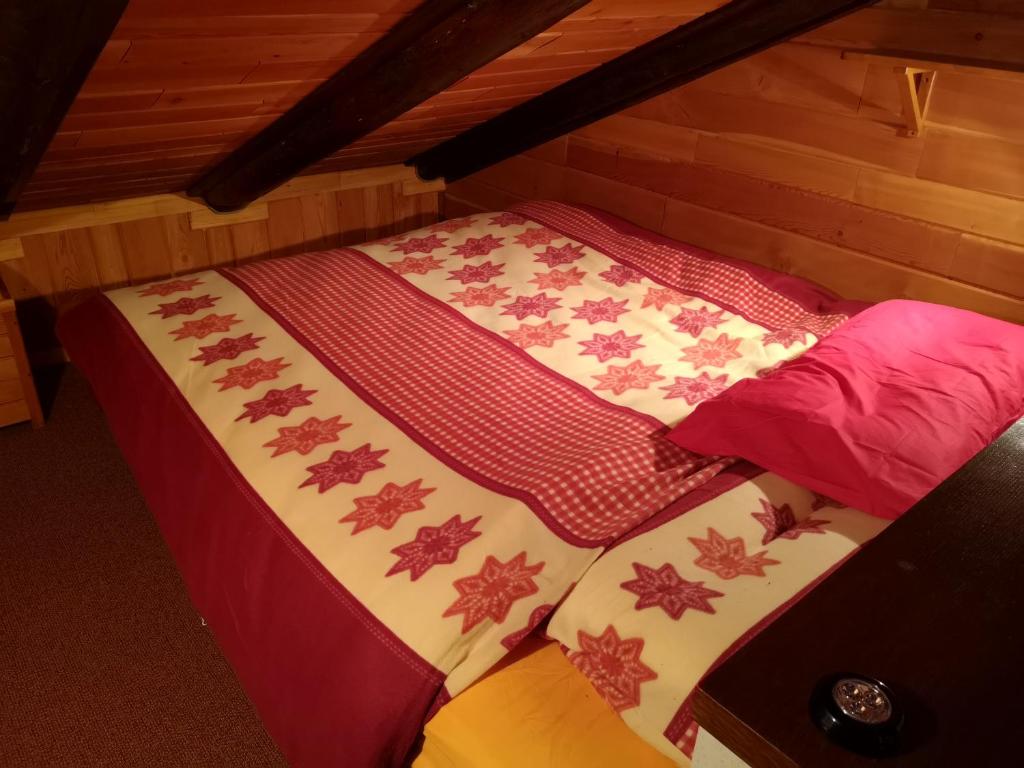 Krevet ili kreveti u jedinici u objektu Casetta Chamois
