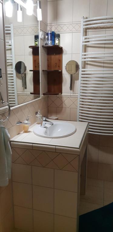 Koupelna v ubytování Szent László