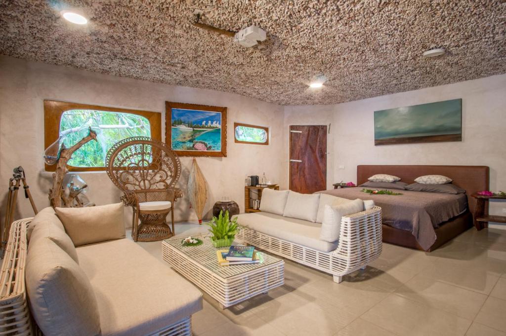 TV a/nebo společenská místnost v ubytování Ninamu Resort