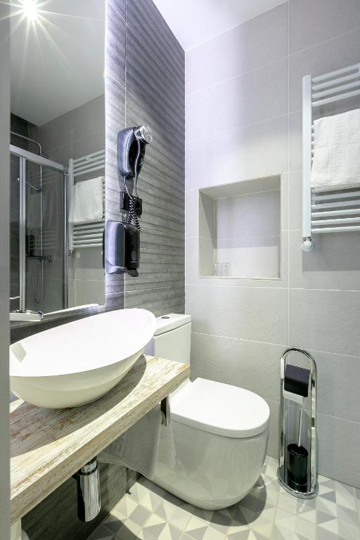 Koupelna v ubytování Hostal Anton Martin