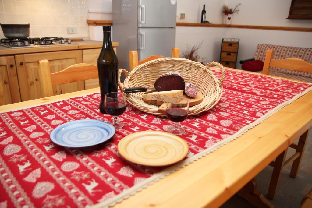 Jídlo v chaty nebo okolí