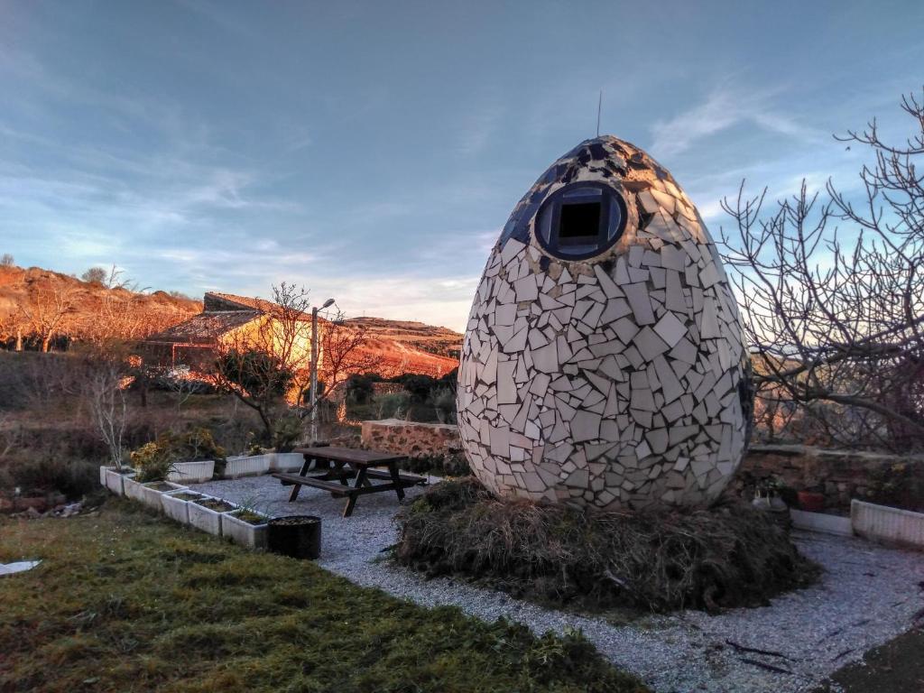 Zahrada ubytování CASA DEL HUEVO, 8 a 16 pers, RIOJA ALAVESA, a 15km de Logroño y Laguardia