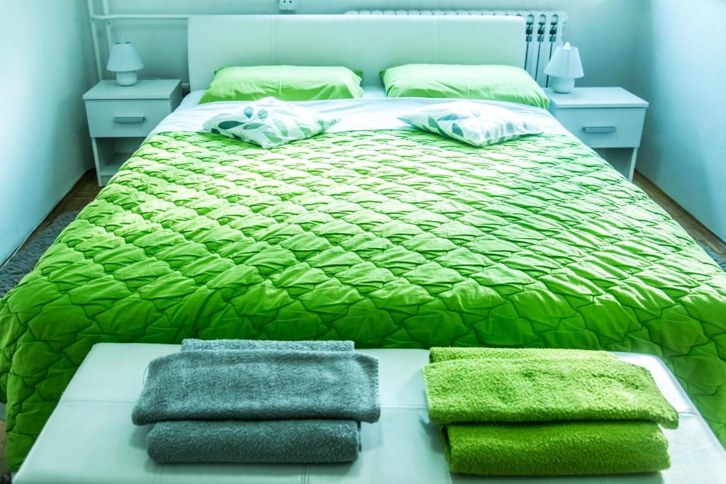 Postel nebo postele na pokoji v ubytování Apartment Pluvia