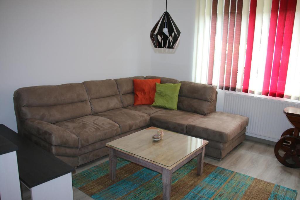 Posezení v ubytování Ferienwohnung Palme