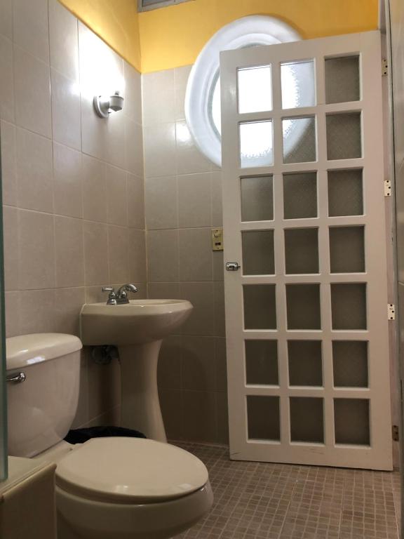 Koupelna v ubytování Casa Tecolote