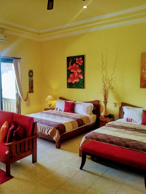 Bali Paradise Hotel Boutique Resort - Deluxe Queenskamer Met Twee Queensize Bedden