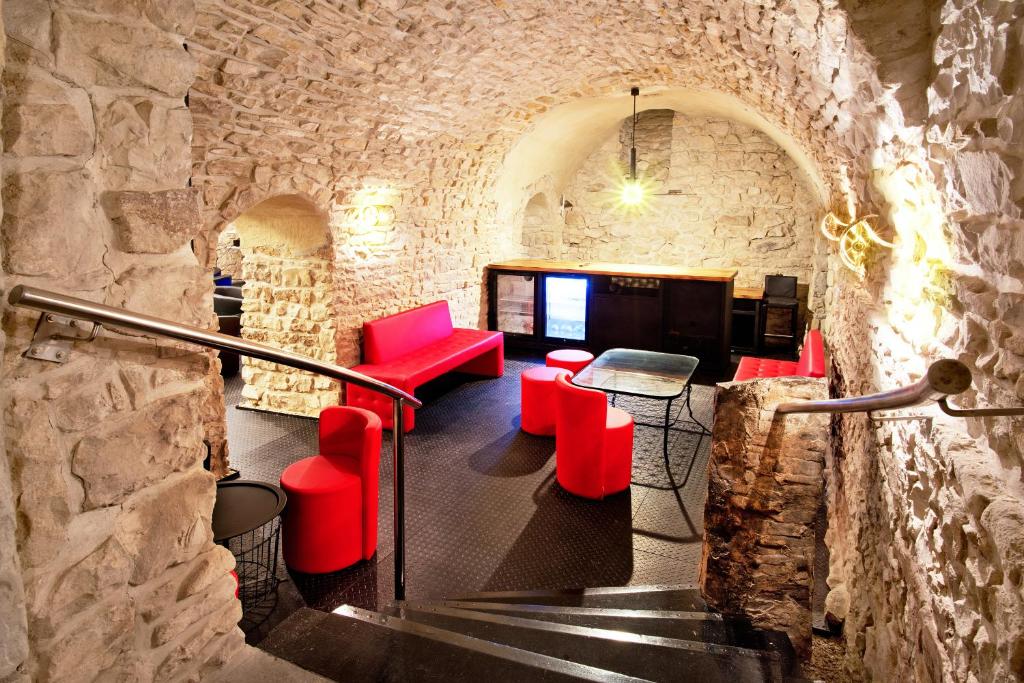 Posezení v ubytování Hotel U Hada Žatec