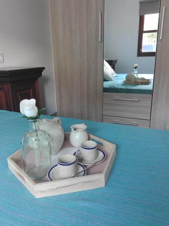 Postel nebo postele na pokoji v ubytování Sa Cala Beach House
