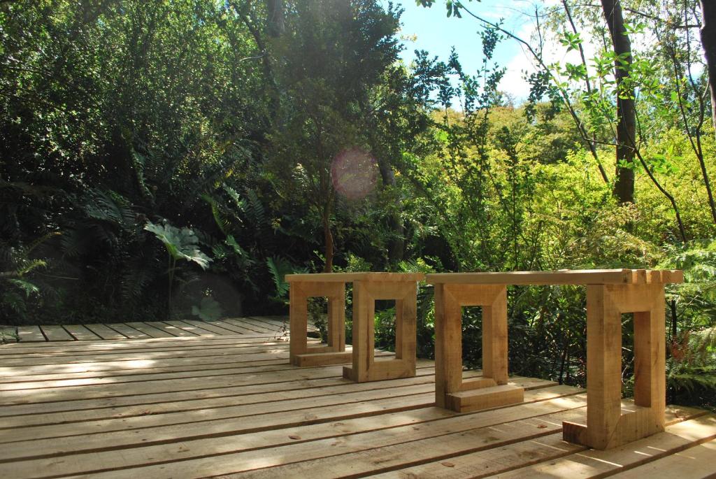 Zahrada ubytování Chucao Bosque y Cabañas