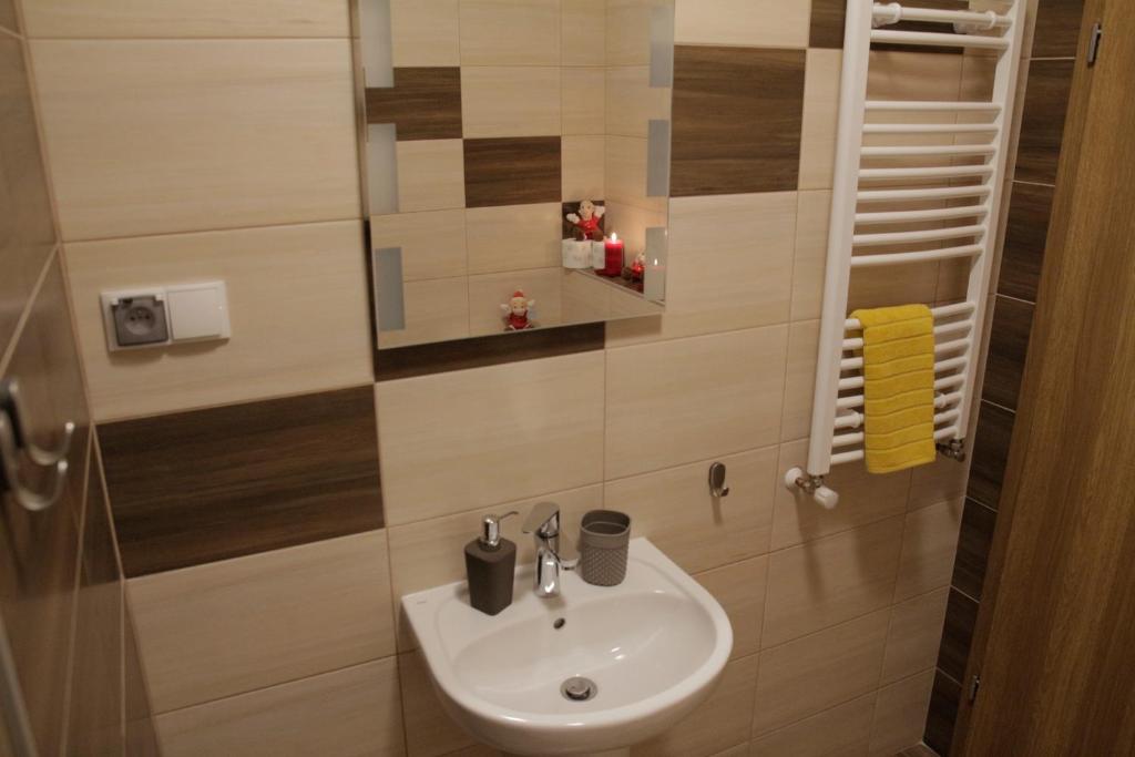 Kúpeľňa v ubytovaní Apartamenty Nad Górską Rzeką
