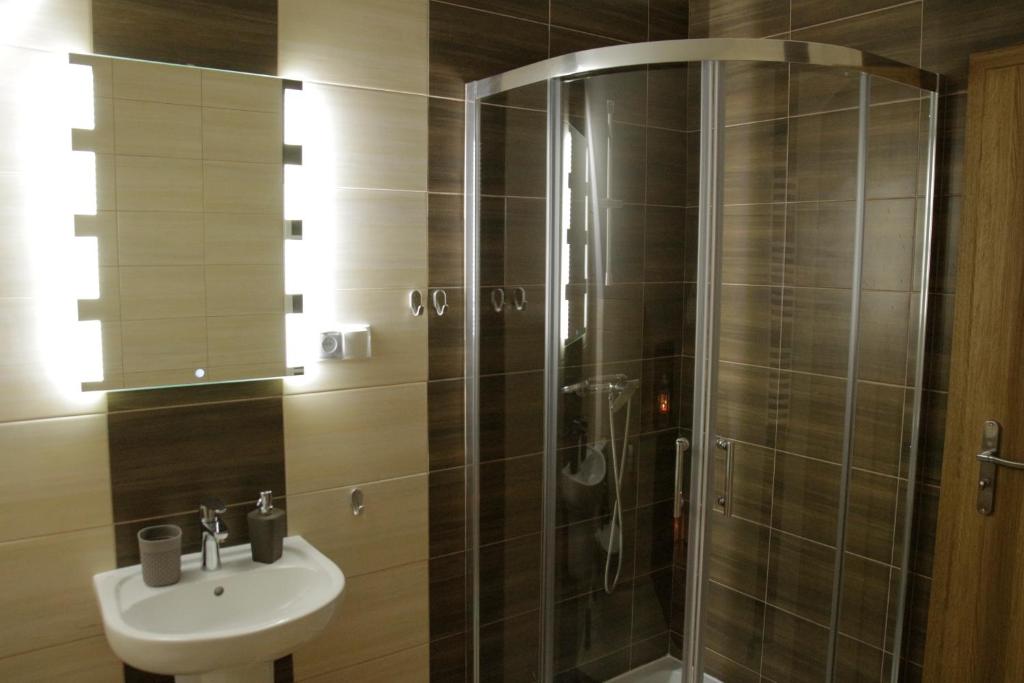 Kúpeľňa v ubytovaní Apartamenty Nad Górską Rzeką