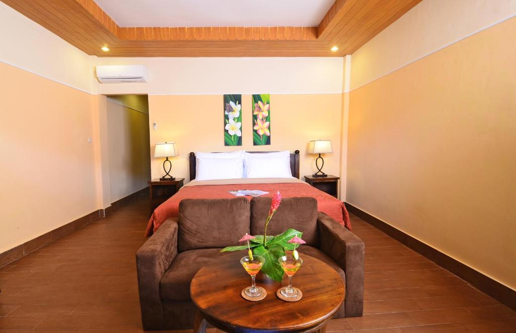 Posezení v ubytování Sunsethouse Lombok