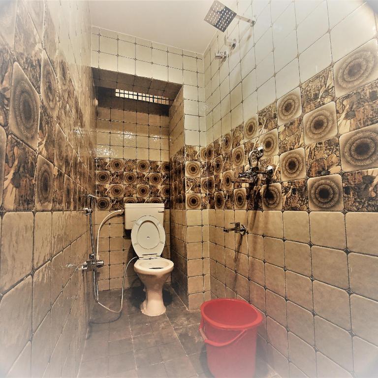 Koupelna v ubytování Maa Durga Inn