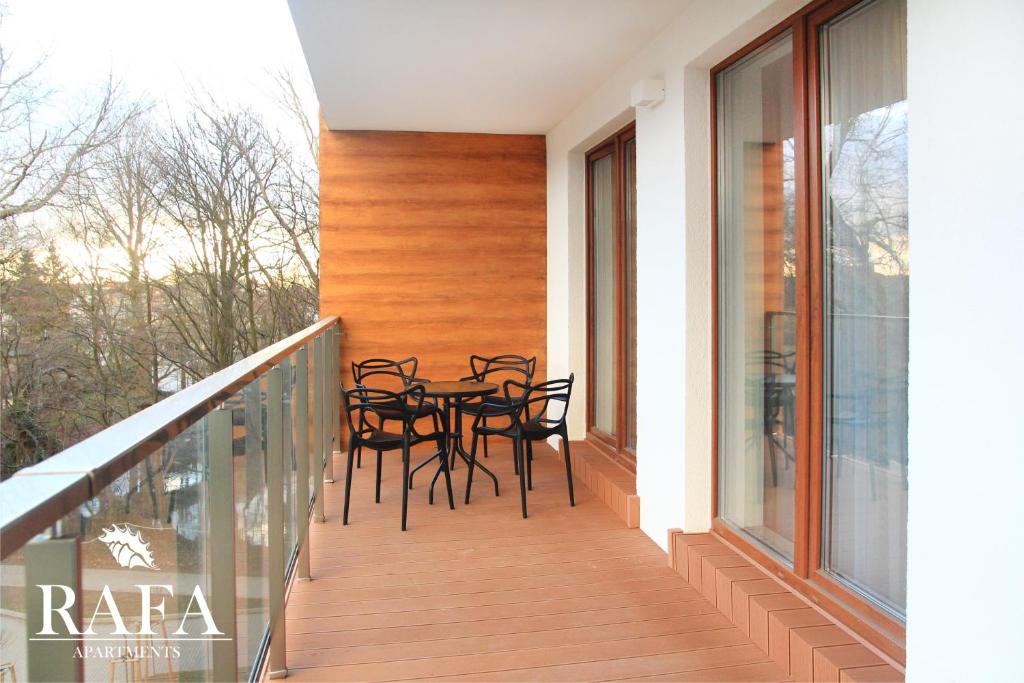 Balkón alebo terasa v ubytovaní RAFA Apartments