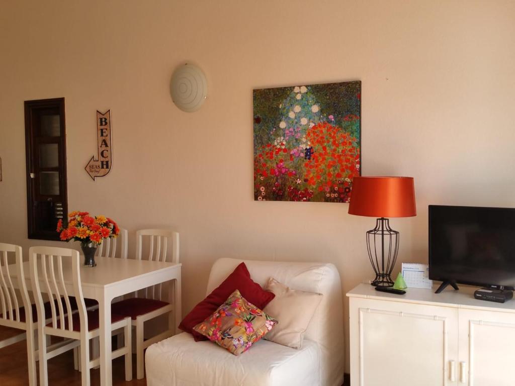 TV a/nebo společenská místnost v ubytování Apartamento Kassir