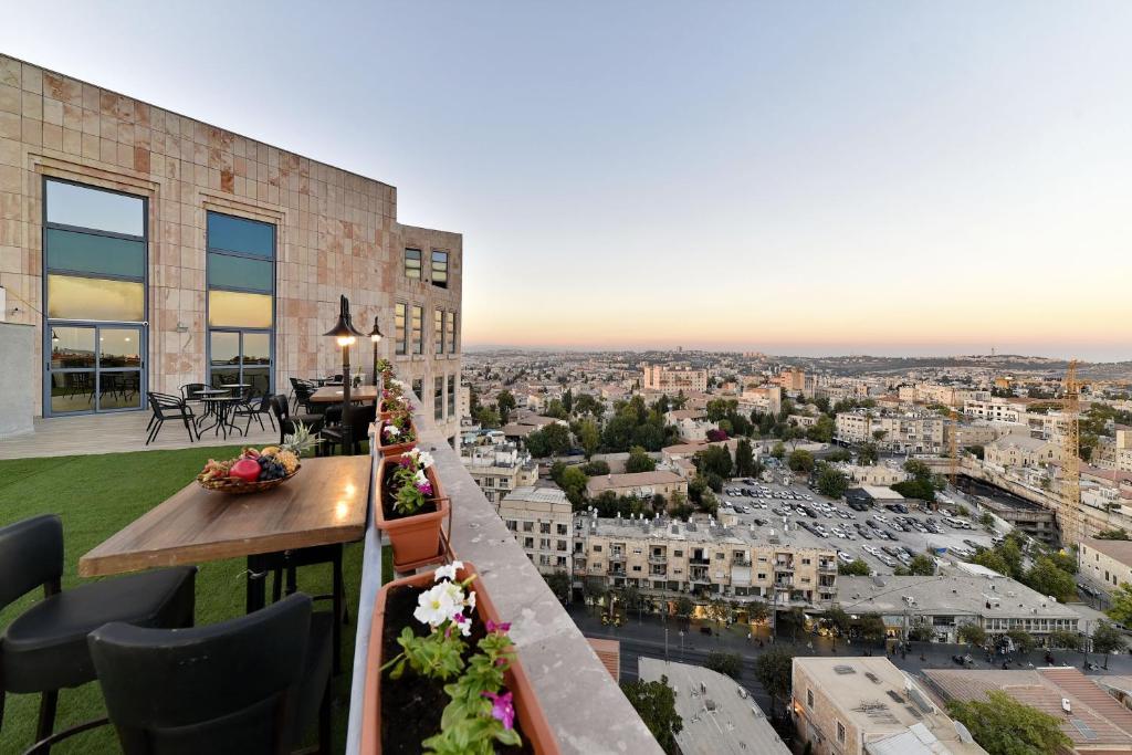Balkón nebo terasa v ubytování My Jerusalem View