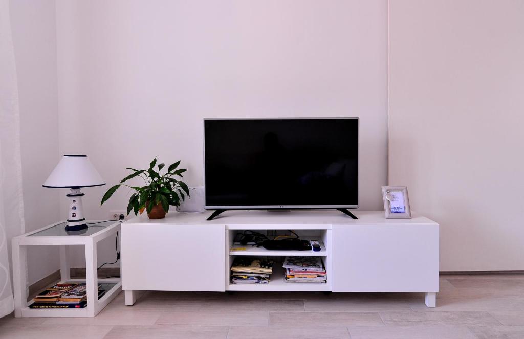 Televízia a/alebo spoločenská miestnosť v ubytovaní Apartments An Ni