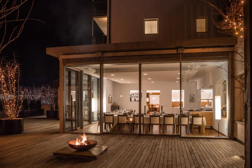 Patio nebo venkovní prostory v ubytování Vinschgerhof