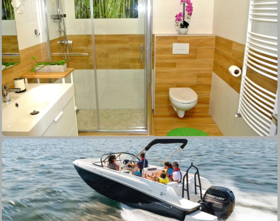 Kúpeľňa v ubytovaní Island Apartment Budapest