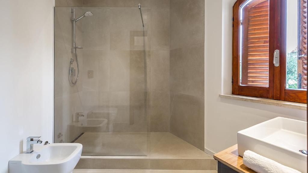 La Matrangela Charme Apartments的一间浴室