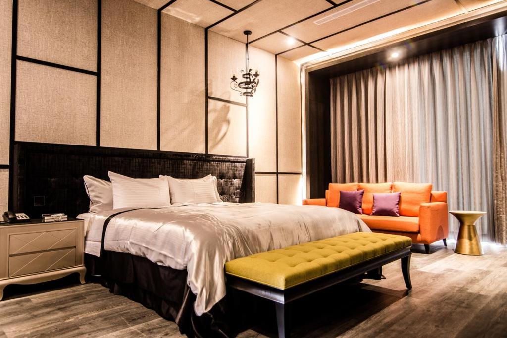 Postel nebo postele na pokoji v ubytování Kumotsuki Motel
