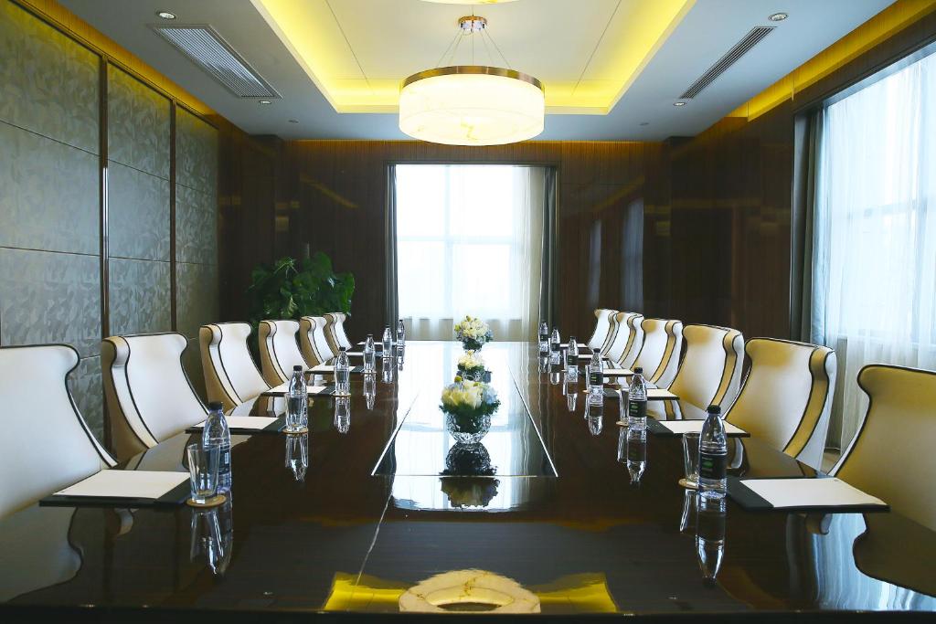 Posezení v ubytování Yinchuan Xifujing Hotel