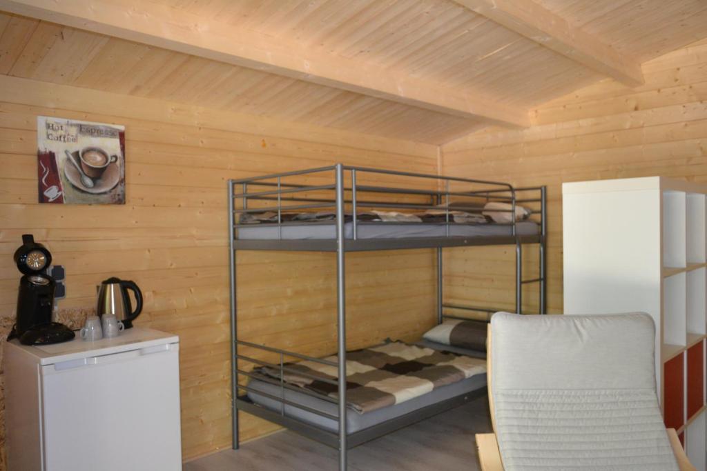 Kuchyň nebo kuchyňský kout v ubytování Camping-Aller-Leine-Tal