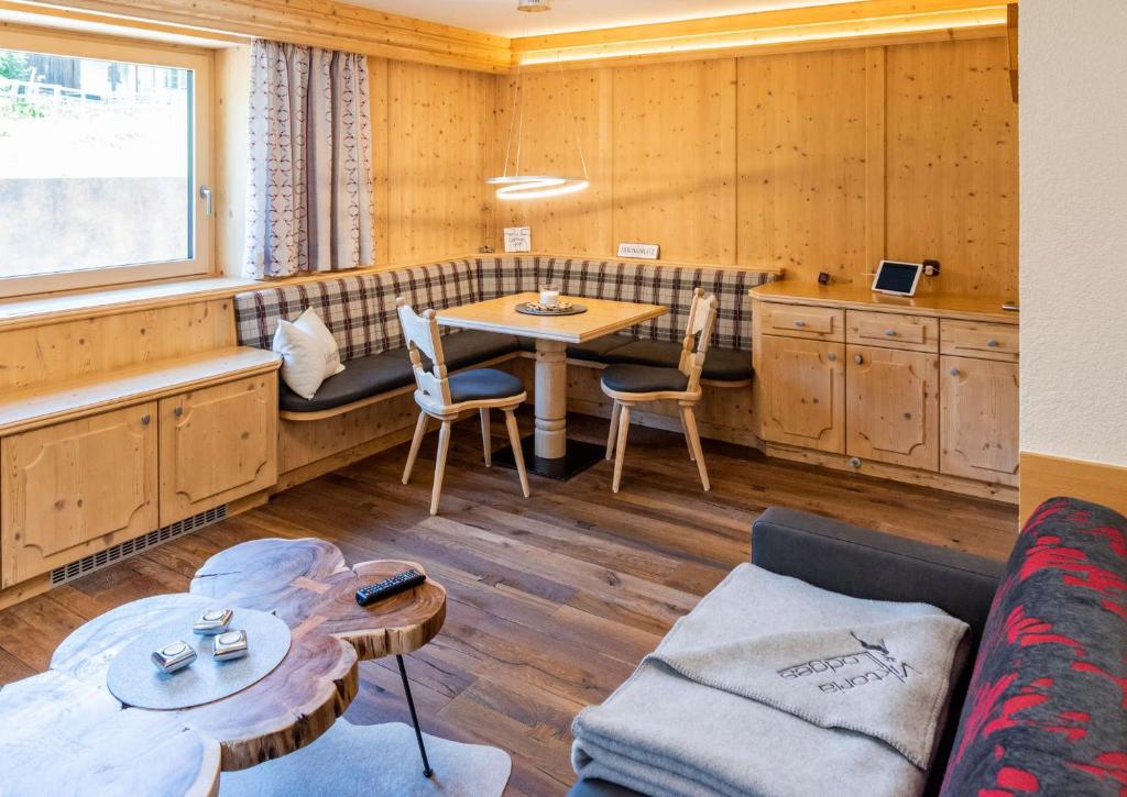Posezení v ubytování Viktoria Lodges
