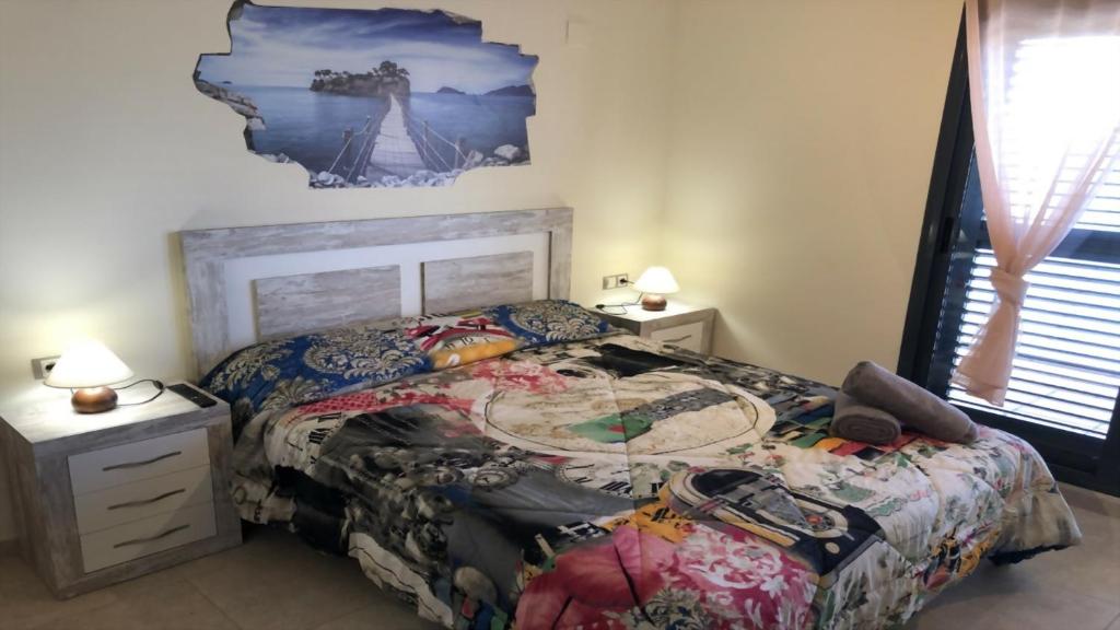 Postel nebo postele na pokoji v ubytování Sensacional Chalet Adosado de lujo "Vacaciones todo el año"