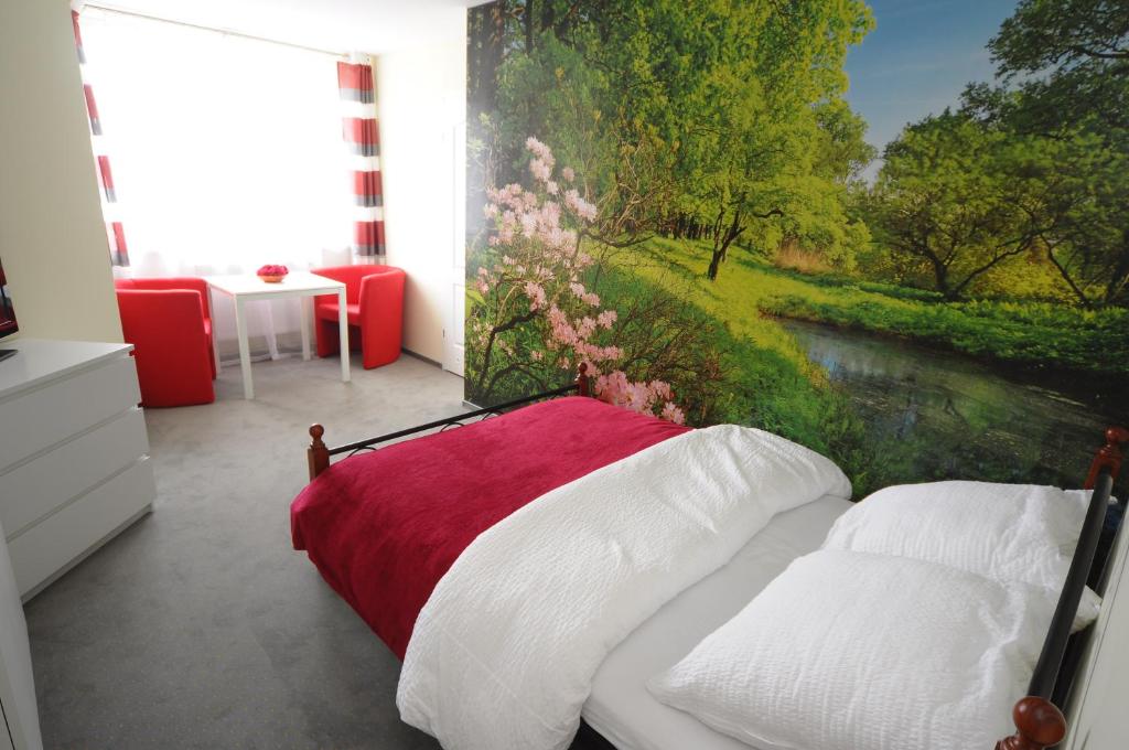 Postel nebo postele na pokoji v ubytování Willa Maksym